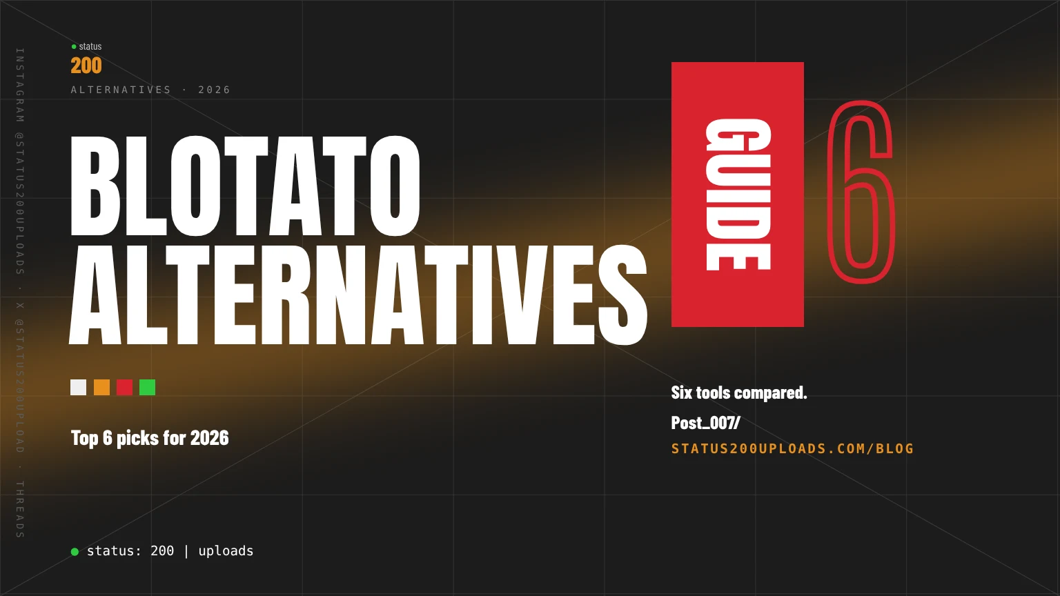 Top 6 Blotato.com Alternatives 2026