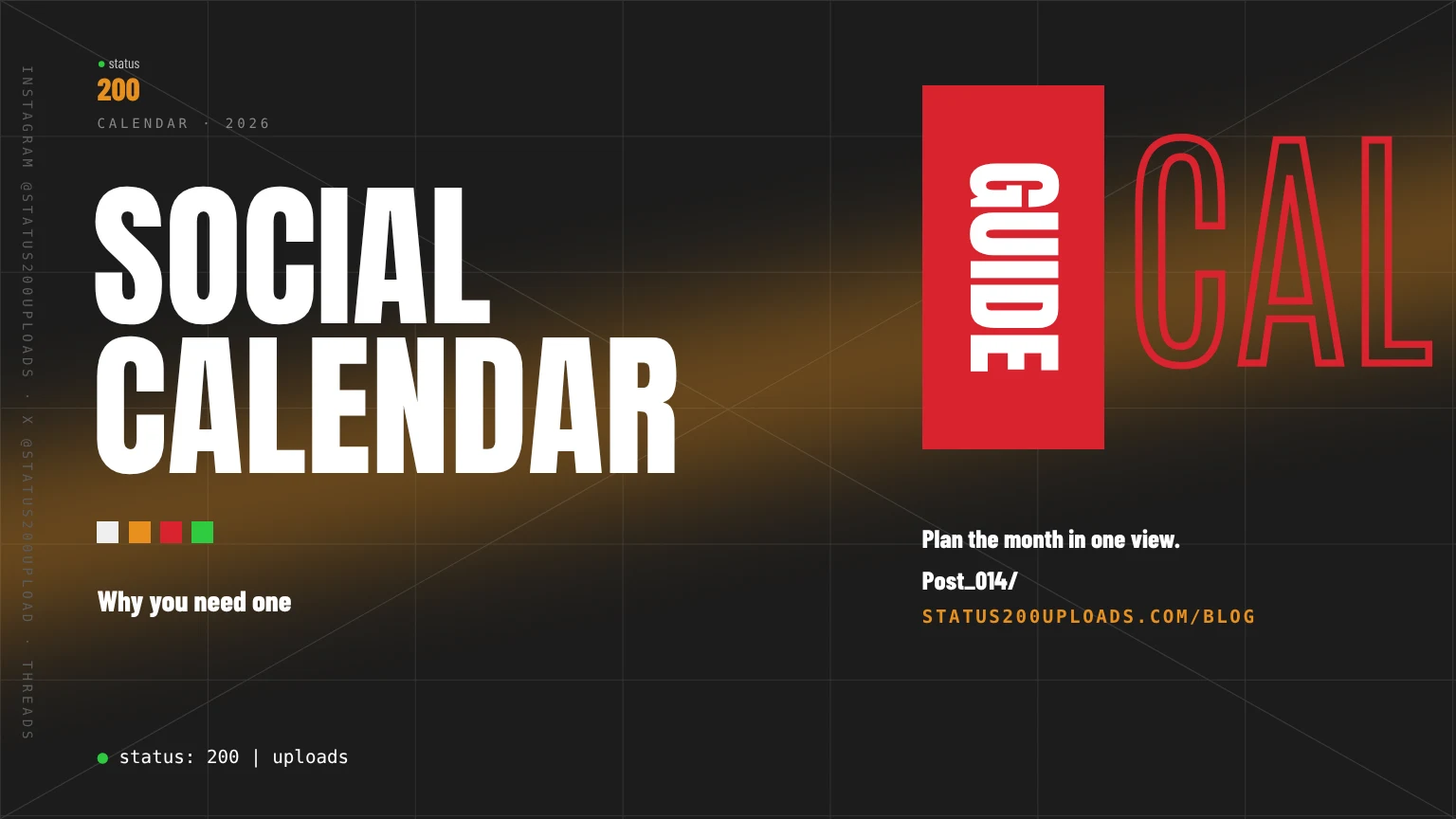 What is a social media calendar and why you need one